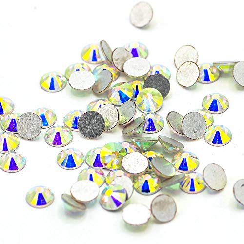 PENVEAT 15 Colores 144-1440Pcs SS3-SS34 Diamantes de imitación de Brillo de Alta Gama para uñas No Hot Fix Cosa en pedrería Accesorios de Vestir, Fucsia, SS5 1440pcs