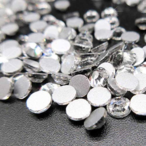 PENVEAT 15 Colores 144-1440Pcs SS3-SS34 Diamantes de imitación de Brillo de Alta Gama para uñas No Hot Fix Cosa en pedrería Accesorios de Vestir, Fucsia, SS5 1440pcs
