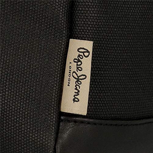 Pepe Jeans 7775061, Bandolera Pequeña, 21 cm, 2.35 litros, Negro