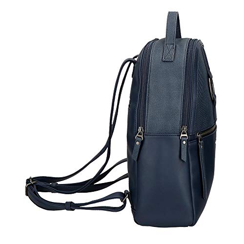 Pepe Jeans Daphne Mochila Dos Compartimentos Con Portatablet, 33 cm, 10.3 litros, color Azul