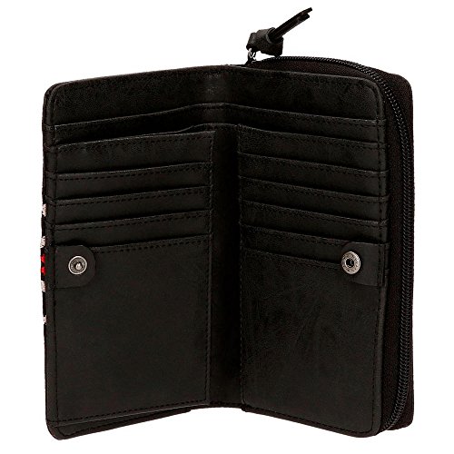 Pepe Jeans Liza - Monedero, 16 cm, 0.56 litros, Negro