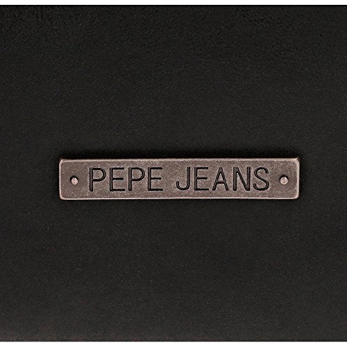 Pepe Jeans Liza - Monedero, 16 cm, 0.56 litros, Negro