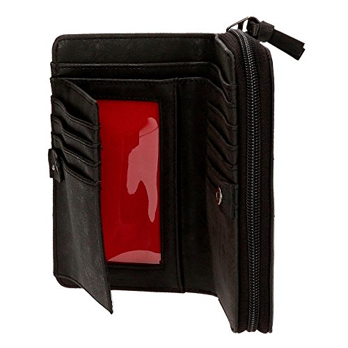 Pepe Jeans Liza - Monedero, 16 cm, 0.56 litros, Negro