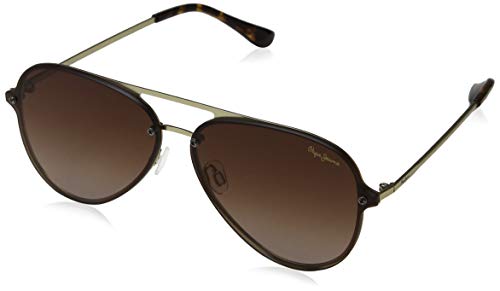Pepe Jeans Milo Gafas de sol, Dorado (Gold/Brown), 65.0 Unisex Adulto
