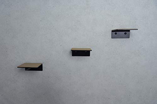 pequeño Escalera para pequeño gatos de trelixx "Mini" de plexiglás/ acrílico negro, tres pequeño peldaños, 14 x 15 cm para gatos de hasta 5 kg, con capas de corcho