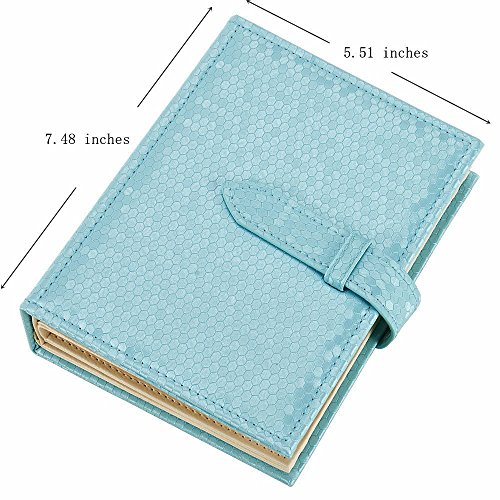 Pequeño Libro De Pendientes Portátiles,Almacenamiento De Joyas, Organizador Joyas, Caja Para Niñas, Mujeres, Novia, San Valentín, Regalo, Viajes (Azul)
