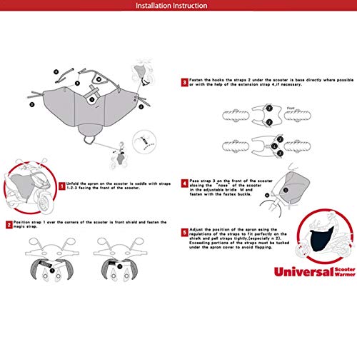 per Cubrepiernas Moto Mantas Térmocas de Protección Delantales Universales Impermeables para Scooter Funda Protectiva