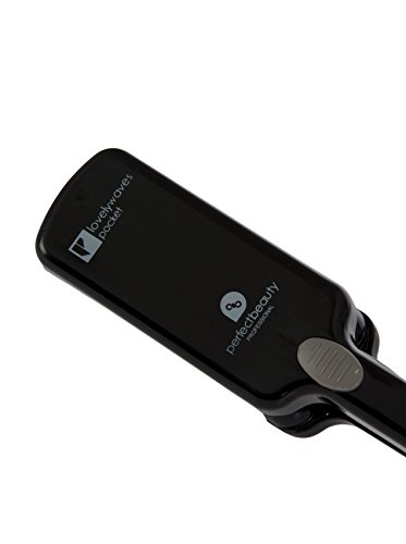 Perfect Beauty Lovely Waves Pocket - Plancha mini profesional de ondas al agua | Tamaño reducido para viajes | Control temperatura máx. 180 ºC | Placas de cerámica