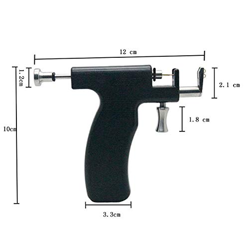 Perforación Oreja Nariz Piercing Profesional,sin Dolor, Fácil De Usar,Pistola Desechable para Piercing En La Oreja Pistola,Incluye Marcador Lavable,3 Cabezales De Repuesto,para Mujeres Niñas Niños