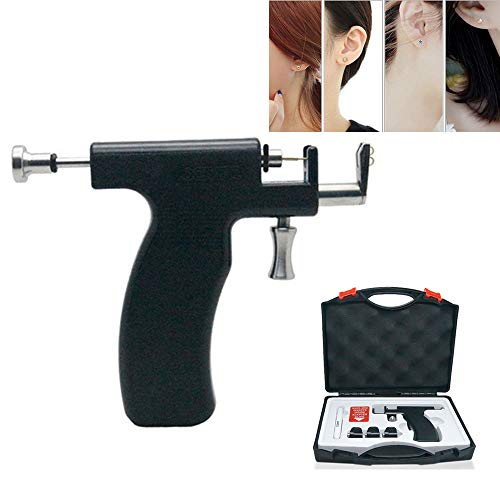 Perforación Oreja Nariz Piercing Profesional,sin Dolor, Fácil De Usar,Pistola Desechable para Piercing En La Oreja Pistola,Incluye Marcador Lavable,3 Cabezales De Repuesto,para Mujeres Niñas Niños