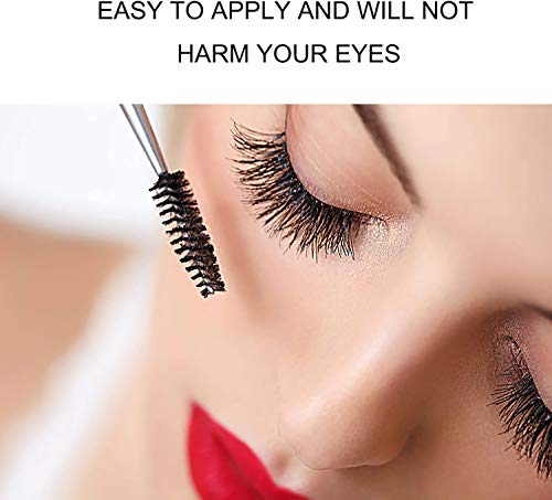Pestañas Postizas,3D Pestañas Falsas Naturales Hechas a Mano Larga Gruesa Profesional Pestañas Kit Negra Visón Reutilizable Pegamento Pestañas Postizas Adecuado para banquete de boda(10 Pares)