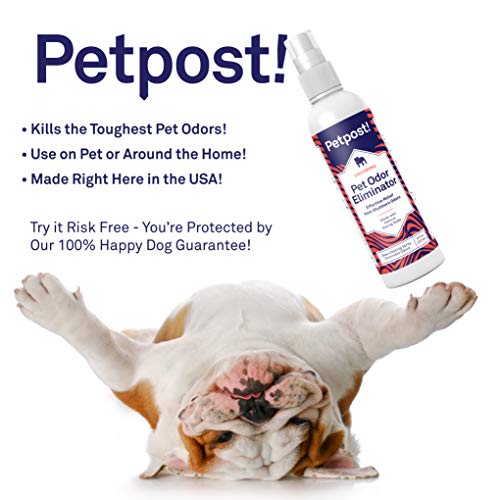Petpost | Spray eliminador de olores de Mascotas para Perros y Gatos - Desodorante naturalmente Efectivo y aniquilador del Mal Olor - para rociar a su Mascota o en el hogar