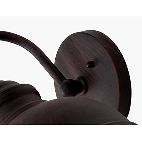 PETRLOY American Retro Industrial Lámpara de pared Exterior Impermeable Hierro Arte Porche Decoración Luz de pared Lámpara de granero Cúpula Pasillo Pasillo Exterior Aplique de pared E27 / E26 Cuello