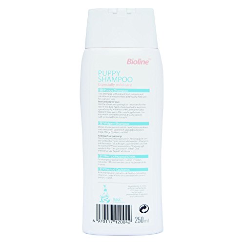 PetSol más Sensible del Perrito de champú para Perros - Fresco, Suave y Segura fórmula diseñada específicamente para la Piel Sensible del Perrito. Hidrata, Alivia y cuida de Escudo