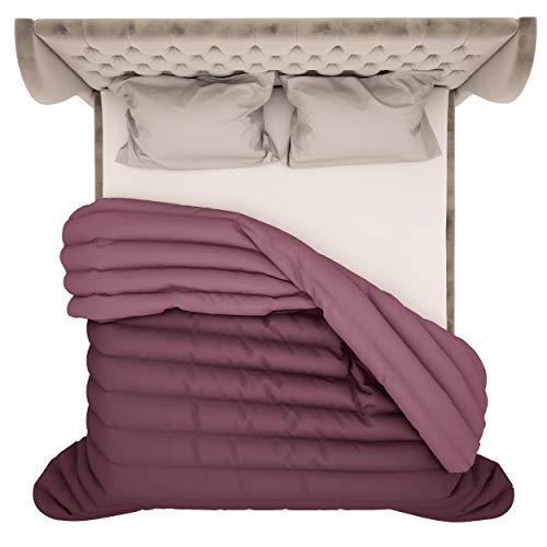 PETTI Artigiani Italiani Reversible, Nórdico de Microfibra, Antialérgico, 100% Made in Italy, Fucsia, Cama 90: (Edredón 150 x 260)