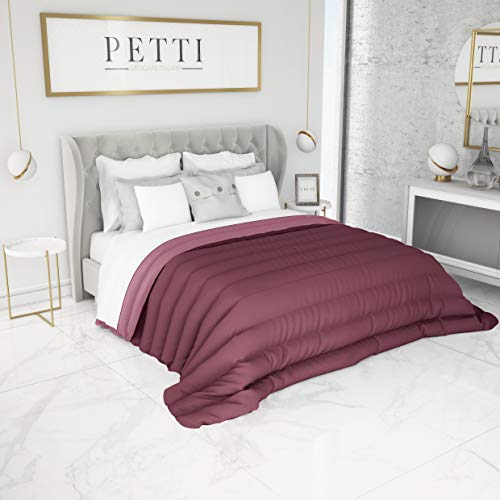 PETTI Artigiani Italiani Reversible, Nórdico de Microfibra, Antialérgico, 100% Made in Italy, Fucsia, Cama 90: (Edredón 150 x 260)