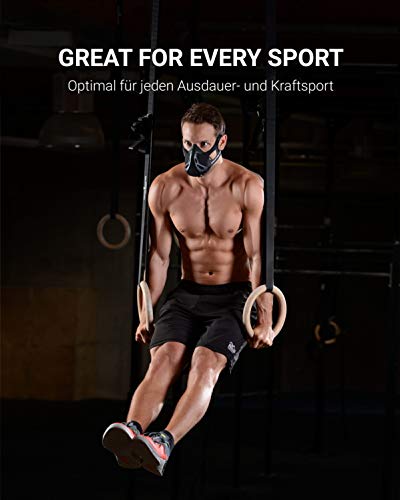 Phantom Athletics Training Mask - Aumente su Rendimiento en el Deporte - Negro