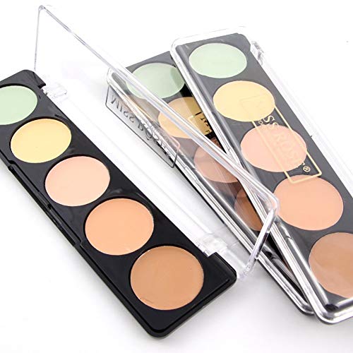 PhantomSky 5 Colores Corrector Camuflaje Paleta de Maquillaje Cosmética Crema - Perfecto para Uso Profesional y Diario