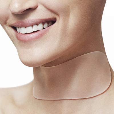 PHCOMRICH 2 almohadillas para el cuello de silicona antiarrugas, reutilizables y 100 % de grado médico, eliminador de arrugas y escoletas, para collette