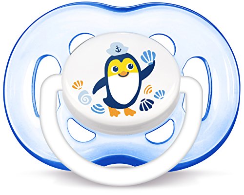 Philips Avent SCF186/24 - Pack de 2 chupetes decorados con animales para niño +18 meses, tetina extra resistente