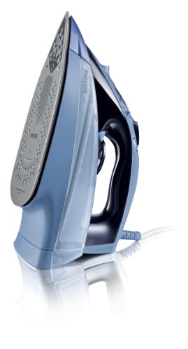 Philips Azur GC4865/02 Plancha de Vapor Continuo 40 g/min, Golpe de 200 g, 2400 W, 0.35 litros, 0.35, Compuesto, Azul Oscuro