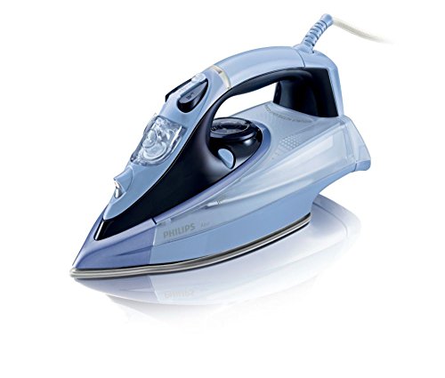 Philips Azur GC4865/02 Plancha de Vapor Continuo 40 g/min, Golpe de 200 g, 2400 W, 0.35 litros, 0.35, Compuesto, Azul Oscuro