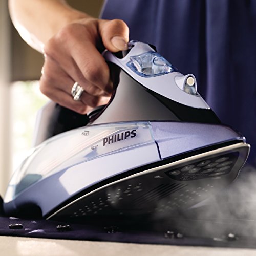 Philips Azur GC4865/02 Plancha de Vapor Continuo 40 g/min, Golpe de 200 g, 2400 W, 0.35 litros, 0.35, Compuesto, Azul Oscuro