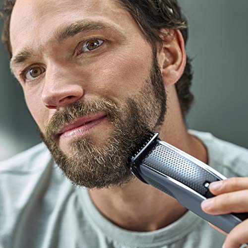 Philips BEARDTRIMMER Series 5000 BT5502/15 cortadora de pelo y maquinilla Negro Recargable - Afeitadora (Negro, 0,4 mm, 2 cm, 90 min, Batería integrada, AC/Batería)