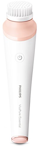 Philips Cepillo de limpieza facial VisaPure Essential BSC200/01, color rosa y blanco