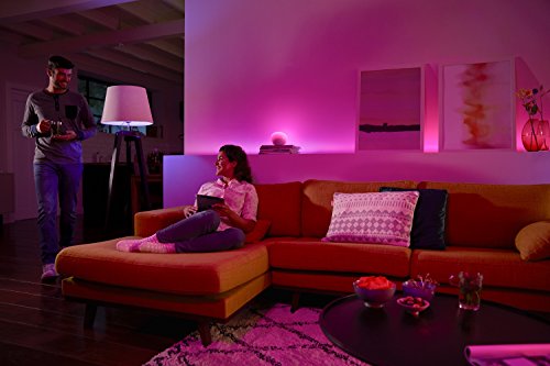 Philips Hue Go, Lámpara de Mesa Inteligente LED, Luz Blanca y de Colores, Compatible con Alexa y Google Home