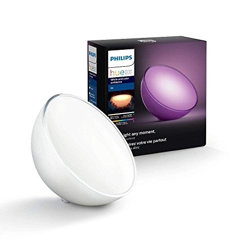 Philips Hue Go, Lámpara de Mesa Inteligente LED, Luz Blanca y de Colores, Compatible con Alexa y Google Home