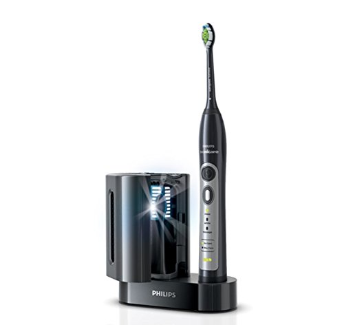 Philips HX6971/59 - Cepillo de dientes eléctrico, 31.000 movimientos/minuto, higienizador rayos UV con cargador, color negro