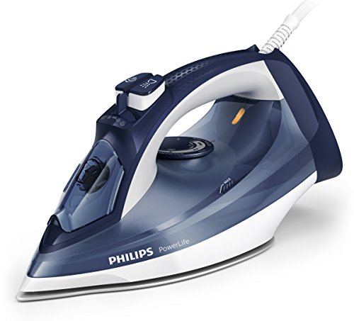 Philips Powerlife GC2994/20 - Plancha Ropa Vapor, 2400 W, Golpe Vapor 140 g, Vapor Continuo 40 g, Suela Steam Glide, Antical Integrado