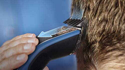 Philips Serie 5000 HC5612/15 - Cortapelos con cuchillas acero inoxidable, 28 ajustes de longitud, 75 min de uso sin cable, incluye 3 peines-guía