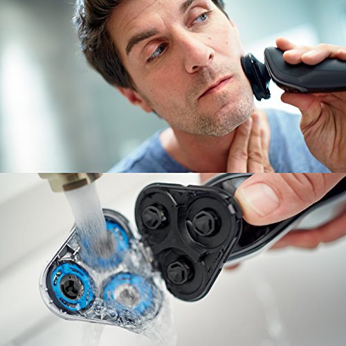 Philips Serie 5000 S5110/06 - Afeitadora eléctrica para hombre rotativa, perfilador patillas, color negro