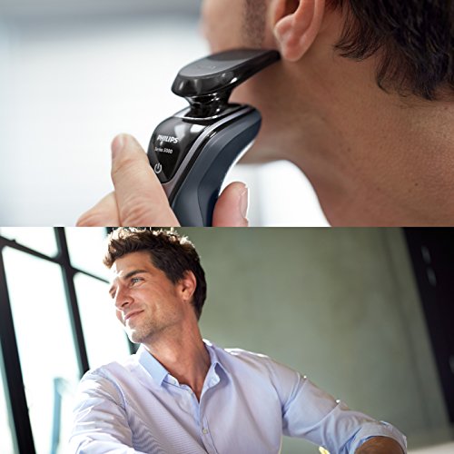 Philips Serie 5000 S5110/06 - Afeitadora eléctrica para hombre rotativa, perfilador patillas, color negro