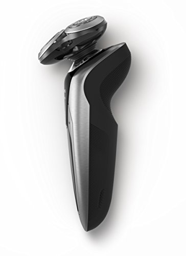 Philips Serie 9000 S9711/41 - Máquina de afeitar con cabezales de 8 direcciones, seco/húmedo y 3 modos, 60 min de batería incluye perfilador de barba con 5 posiciones y funda de viaje, plata