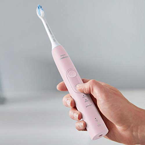 Philips Sonicare ProtectiveClean HX6856/17 - Cepillo de dientes eléctrico recargable con 2 cabezales de Cuidado de las encías, 3 modos de limpieza, 2 cabezales y estuche de viaje, cargador, rosa