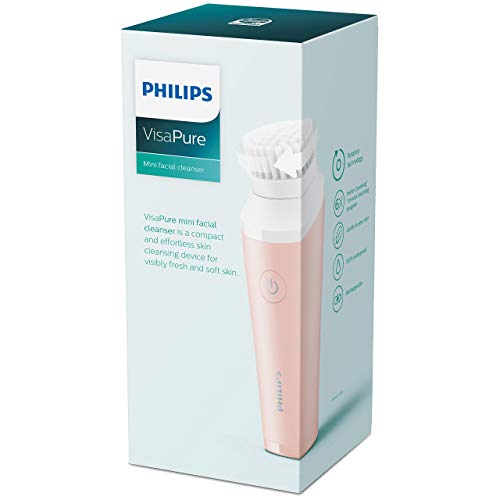 Philips VisaPure - Mini limpiador facial, con tecnología de limpieza por rotación y 100% resistente al agua