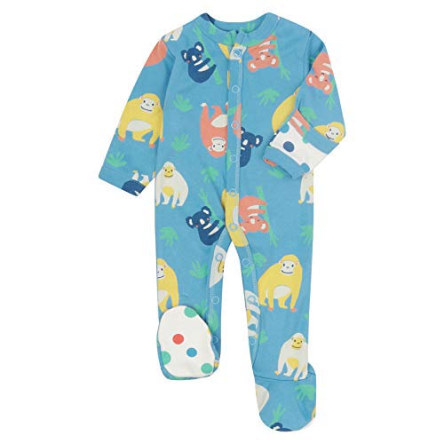 Piccalilly - Pijama para bebé con pies, suave jersey, algodón orgánico sin químicos, naranjután + impresión Koala, unisex, para bebé y niño Multicolor multicolor 6-12 Meses