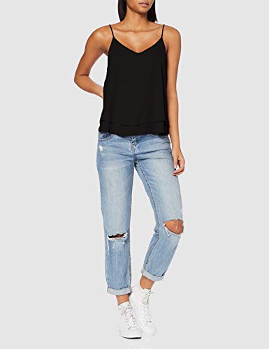 PIECES Pcbodil Slip Top Noos Camiseta sin Mangas, Negro (Black Black), 42 (Talla del Fabricante: Large) para Mujer