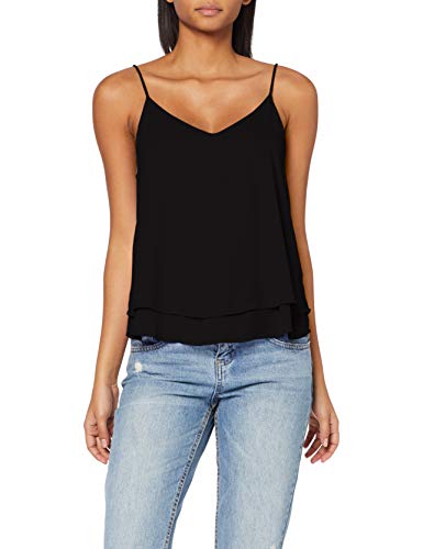 PIECES Pcbodil Slip Top Noos Camiseta sin Mangas, Negro (Black Black), 42 (Talla del Fabricante: Large) para Mujer