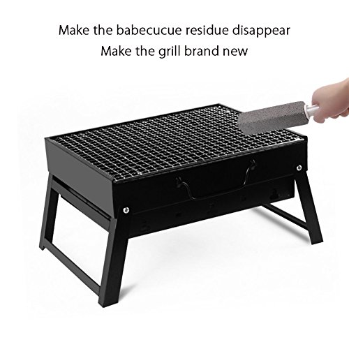 Piedra de Limpieza de Piedra Pómez Natural 2pcs con Mango Agua Dura del Tocador Limpiador para Limpieza Plato/Olla/Rust/Parrilla/Cuidado de Los Pies, Grano Fino, Resistente, Alta Densidad