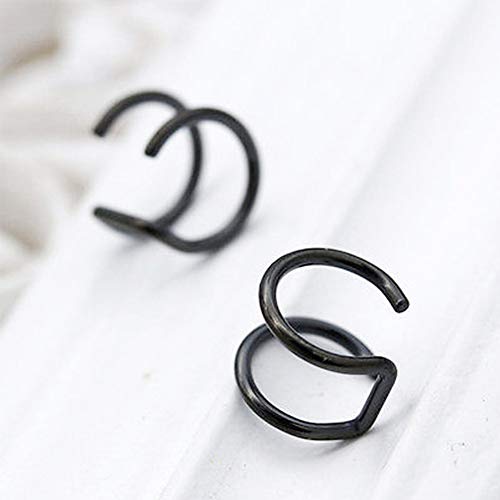 Piercing para la nariz, 5 piezas, anillos para la nariz, falso anillo de nariz, joyería para niñas, mujeres, adultos, anillo de nariz de acero quirúrgico infección por tornillo