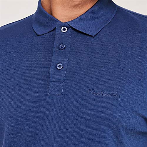 Pierre Cardin Camisa Polo Clásica de Manga Corta para Hombre in Algodón Premium (Medium, Denim Blue)