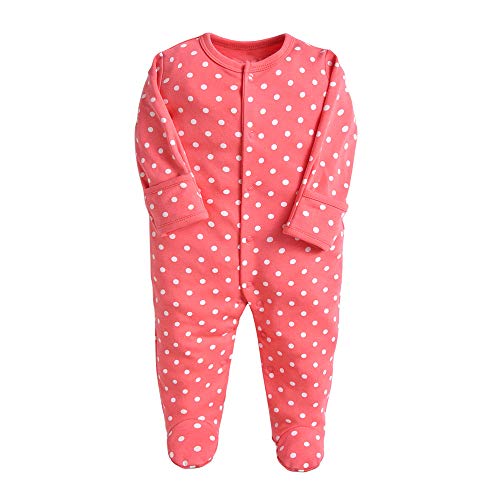 Pijama para bebé, pelele, paquete de 3, unisex, de algodón, 3 a 12 meses rojo 6-9 Monate
