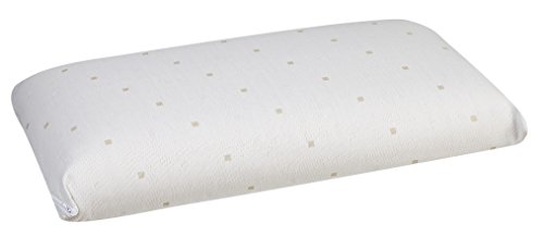 Pikolin Home - Almohada de látex natural, soporte ergonómico, 35x90cm, altura 13cm, color blanco (Todas las medidas)