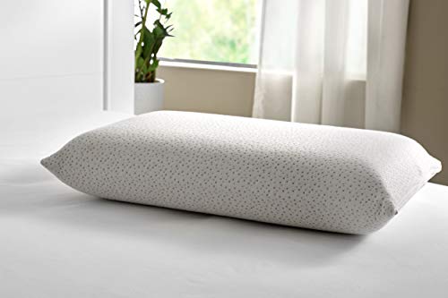 Pikolin Home - Almohada viscoelástica (desenfundable) de bambú, hiper-transpirable, firmeza media, 35x70cm, altura 14cm (Todas las medidas)