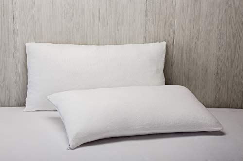 Pikolin Home - Funda de almohada rizo algodón, transpirable, 40x135cm (Todas las medidas)