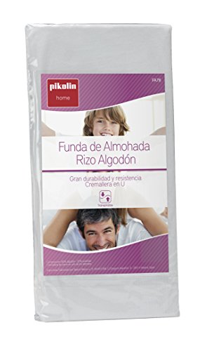 Pikolin Home - Funda de almohada rizo algodón, transpirable, 40x135cm (Todas las medidas)